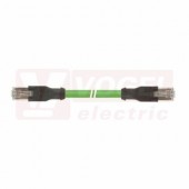 IE-6A-RJ45-10-P-4-26-7-RJ45 Flex patch kabel, průmyslový Ethernet, Cat.6a, 2x RJ45, IP20, barva zelená (RAL6018), PUR, délka 10m (2172368)