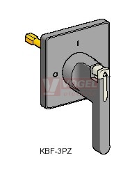 KBF3PZ Vario Ovládač ČE/ČE 90x90mm neuzamyk., montáž na 4 šrouby pro V5-V6