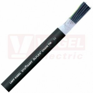 Ölflex CHAIN TM  4G 6,0 kabel vysoce flexibilní, do energet.řetezů, černý vnější plášť z termoplast.polymeru, černé čísl.žíly se zl/žl, certifikovaný UL/cUL AWM (8710040)