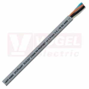 Ölflex CHAIN PN 5G 1,5 kabel vysoce flexibilní do energet.řetězu, šedý vnější plášť z PVC, barvy žil MO,HN,ČE,BÍ, ŠE, kompatibilní s PROFINET, cert.Sev.Amer. (1026794)