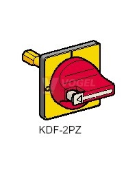 KDF2PZ Vario Ovládač RU/ŽL 60x60mm neuzamyk., montáž na 4 šrouby pro V3-V4