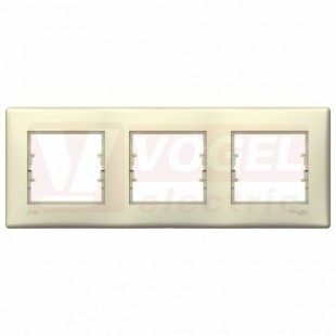 SDN5810747 Rámeček IP44 trojnásobný,  horizontální, beige