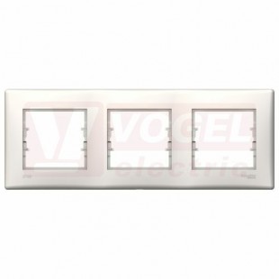 SDN5810723 Rámeček IP44 trojnásobný,  horizontální, cream