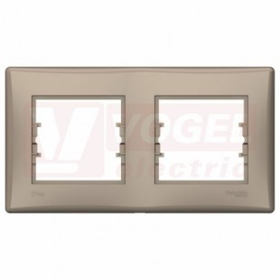 SDN5810668 Rámeček IP44 dvojnásobný, horizontální, titan