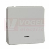 MUR39127 Tlačítko ř.1/0So s orientační kontrolkou, modrá LED,10A/250VAC, IP55, IK08, barva bílá, Mureva Styl