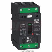 GV4PE03S Motorový jistič 3P, 1,4-3,5A, Icu 100kA, termo-magnetická spoušť, (ovládací páčka), svorky Everlink