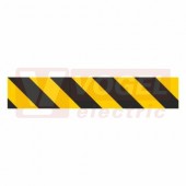 Samolepka bezpečnostní "Žlutočerné pruhy reflexní-pravé" 56x10cm (DT048P-REF)