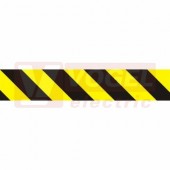 Samolepka bezpečnostní "Žlutočerné pruhy-pravé" 56x10cm (DT048B)