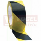 Samolepka bezpečnostní "Žlutočerné pruhy-levý"  - délka samolepící role 33 metrů x 6cm (DT048E_L F)