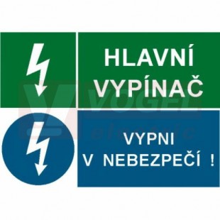 Tabulka sdružená "Hlavní vypínač/Vypni v nebezpečí" (STL) A6