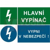 Tabulka sdružená "Hlavní vypínač/Vypni v nebezpečí" (STL) A6