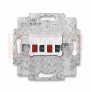 2CKA000230A0403 Zásuvka reproduktorová stereofonní; alpská bílá; 0248/04-101