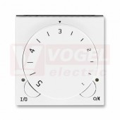 3292H-A10101 01 Termostat univerzální s otočným nastavením teploty (ovl. jednotka); bílá/ledová bílá - Levit, Levit M