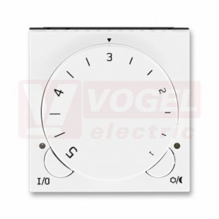 3292H-A10101 03 Termostat univerzální s otočným nastavením teploty (ovl. jednotka); bílá/bílá - Levit, Levit M
