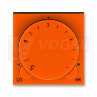 3292H-A10101 66 Termostat univerzální s otočným nastavením teploty (ovl. jednotka); oranžová/kouř. černá - Levit, Levit M