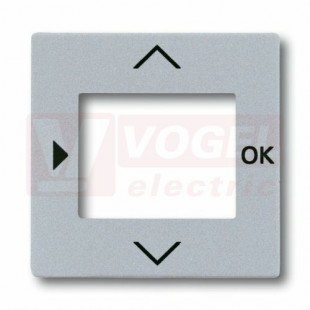 2CKA006430A0305 Kryt termostatu se spínacími hodinami, časovače nebo ovladače Busch-Timer, snímače kvality vzduchu; hliníková stříbrná; 6435-83 -Future linear
