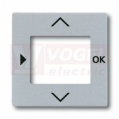 2CKA006430A0305 Kryt termostatu se spínacími hodinami, časovače nebo ovladače Busch-Timer, snímače kvality vzduchu; hliníková stříbrná; 6435-83 -Future linear