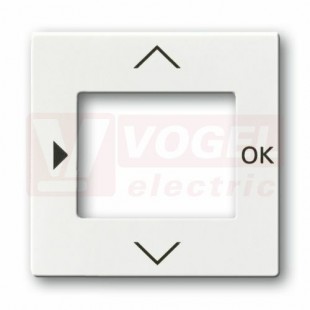 2CKA006430A0306 Kryt termostatu se spínacími hodinami, časovače nebo ovladače Busch-Timer, snímače kvality vzduchu; studio bílá; 6435-84 - Future linear, Solo, Solo carat