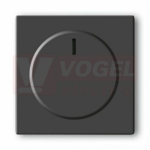2CKA006599A2950 Kryt stmívače s otočným ovládáním, s upevňovací maticí; antracitová; 6540-81-102 - Future linear, Solo carat