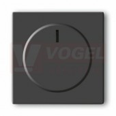 2CKA006599A2950 Kryt stmívače s otočným ovládáním, s upevňovací maticí; antracitová; 6540-81-102 - Future linear, Solo carat