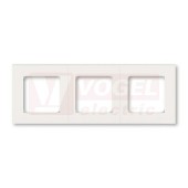 3901H-A05030 68 Rámeček trojnásobný, pro vodorovnou i svislou montáž; perleťová/ledová bílá - Levit, Levit M
