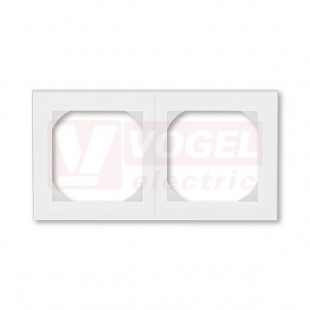 3901H-A05520 01 Rámeček dvojnásobný s otvorem 55x55; bílá/ledová bílá - Levit