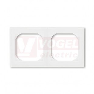 3901H-A05520 03 Rámeček dvojnásobný s otvorem 55x55; bílá/bílá - Levit
