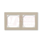 3901H-A05520 18 Rámeček dvojnásobný s otvorem 55x55; macchiato/bílá - Levit