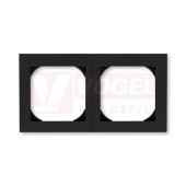 3901H-A05520 63 Rámeček dvojnásobný s otvorem 55x55; onyx/kouřová černá - Levit