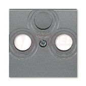 5011H-A00300 69 Kryt zásuvky televizní, rozhlasové (a satelitní); ocelová - Levit, Levit M