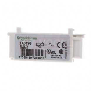 LAD4VG Člen odrušovací varistor pro stykače D09-D38 a DT20-DT60, nacvak., 50-127V AC