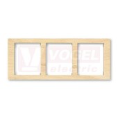 3901F-A50130 50J Rámeček trojnásobný, vodorovný; přírodní javor - Time Arbo
