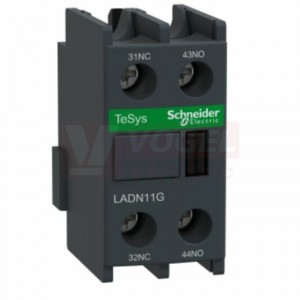 LADN11G Blok pomocných kontaktů, montáž čelně, 1"Z" +1"V", s ozn. svorek dle EN 50012