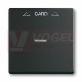 2CKA001710A3905 Kryt spínače kartového, s čirým průzorem; mechová černá; 1792-885 - Future linear