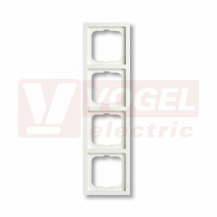 2CKA001754A4417 Rámeček čtyřnásobný, pro vodorovnou i svislou montáž; mechová bílá; 1724-884K - Future linear