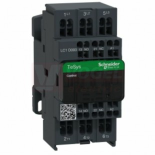 LC1D093Q7     Stykač 3P  9A AC-3, 380V AC, pom.kont. 1"Z"+1"V" pruž.svorky