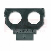 2CKA001764A0166 Maska nosná - 2x vestavná zásuvka Twinax; černá; 1865 EB