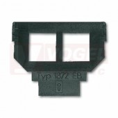 2CKA001764A0281 Maska nosná - 2x 6 či 8pólová zásuvka Avaya (MPS100E, MGS200); černá; 1872 EB