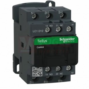 LC1D12B7      Stykač 3P 12A AC-3, 24V AC, pom.kont. 1"Z"+1"V" šroub.svorky, cívka s odruš.modulem