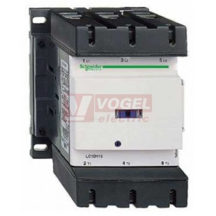 LC1D150FD     Stykač 3P 150A AC-3, 110V DC, pom.kont. 1"Z"+1"V" šroub.svorky, cívka s odruš.modulem