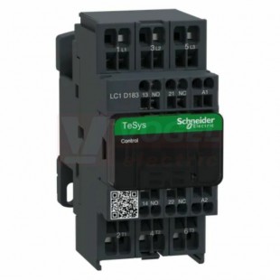 LC1D183E7     Stykač 3P 18A AC-3,  48V AC, pom.kont. 1"Z"+1"V" pruž.svorky