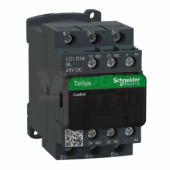 LC1D18BL      Stykač 3P 18A AC-3, 24V DC, pom.kont. 1"Z"+1"V" šroub.svorky, 2,4 W, cívka s rozšíř.rozsahem a odruš.modulem