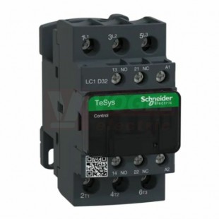 LC1D32B7      Stykač 3P 32A AC-3,  24V AC, pom.kont. 1"Z"+1"V" šroub.svorky, cívka s odrušovacím modulem