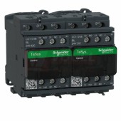 LC2D18BL       Stykač reverzační 3P 18A AC-3,  24V AC, pom.kont. 1"Z"+1"V" šroub.svorky, 2,4 W, cív.s rozšíř.rozs.a odruš.m.