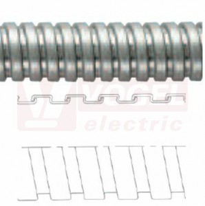 Chránička FU32-25M, 28,1/32mm,  kovová, pozink., bez povrchové vrstvy, IP40, tepl.odolnost -100 až +300°C - balení 25m