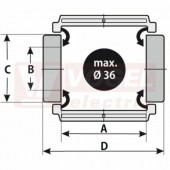 MP 41 RV300 stranový článek rádius 300mm, výška 42/62mm, plast, s předpětím  (MR-041000030000)