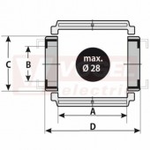 MP 32.2 RV150 stranový článek rádius 150mm, výška 32/53mm, plast, s předpětím (MR-032200015000)