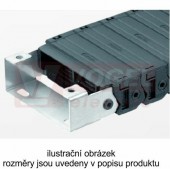 KA25125 C řetězové zakončení (s otvory), pro vnitřní š=125mm, pro řetěz MP 25G, pozink. (MR-025000002000)