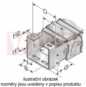 KA 36125 C řetězové zakončení (s otvory), pro vnitřní š=125mm, pro řetěz MP 36G, NEREZ (MR-036000002600)