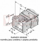 KA 36125 C řetězové zakončení (s otvory), pro vnitřní š=125mm, pro řetěz MP 36G, pozink. (MR-036000001600)